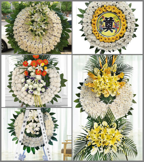 山西晋中祁县古县镇上八洞村花圈速递